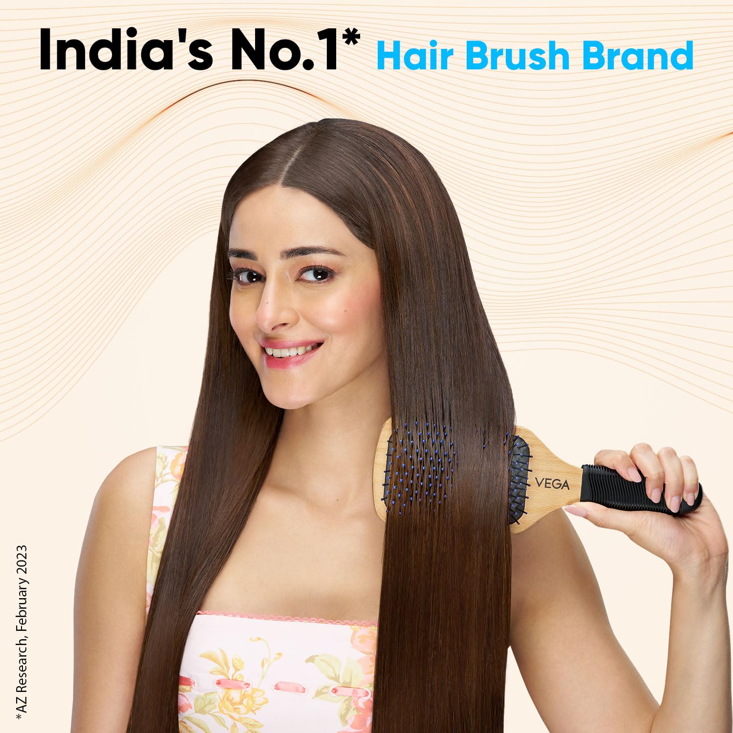 Vega Premium Collection Paddle Hair Brush (India's No.1* Hair Brush Brand) for Men & Women|