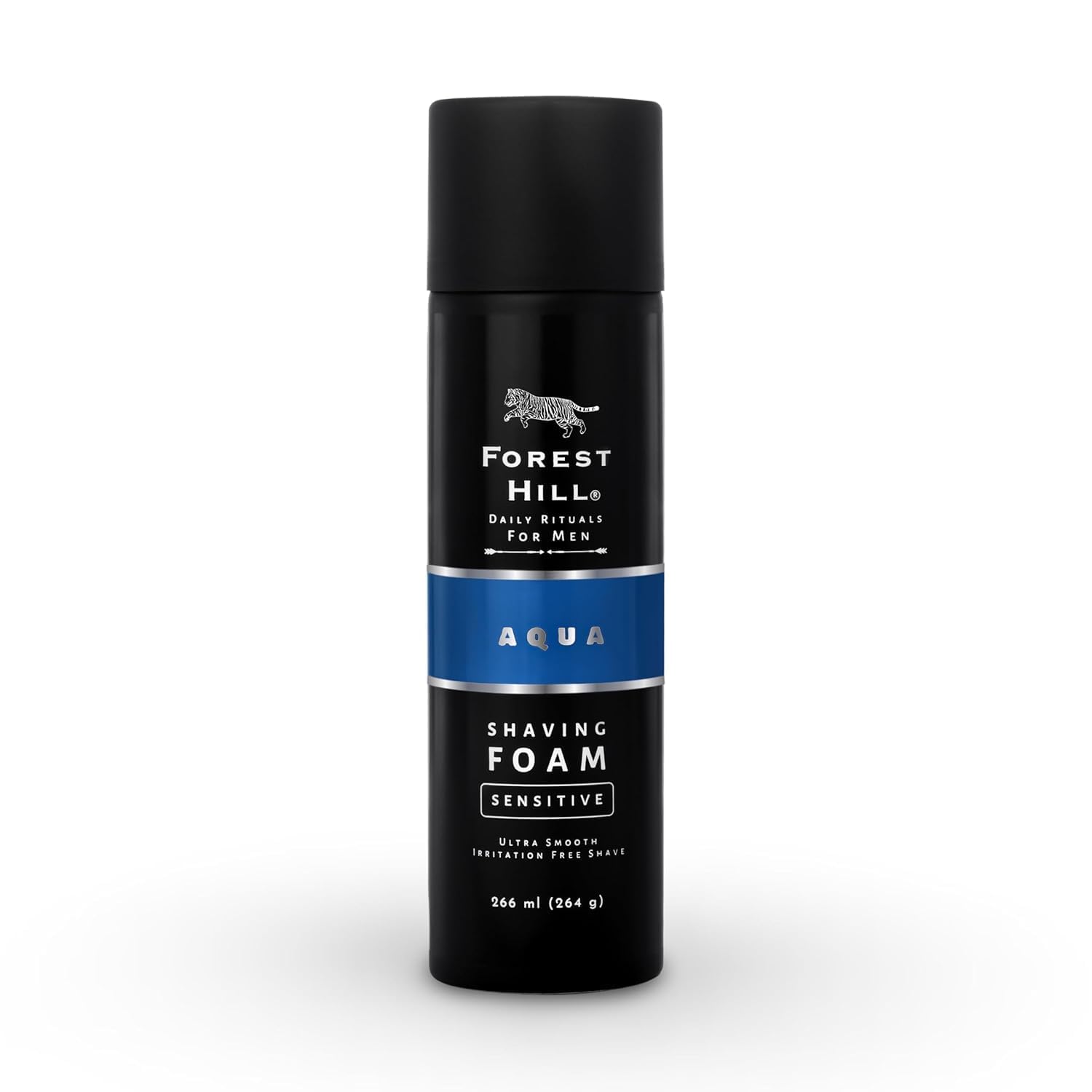 FOREST HILL Aqua Pre Shave Foam For Men, Goodness Of Olive & Argan Oil, Mulberry, Rosemary & Peppermint Extract, Prevent Cuts & Burns, Cooling...