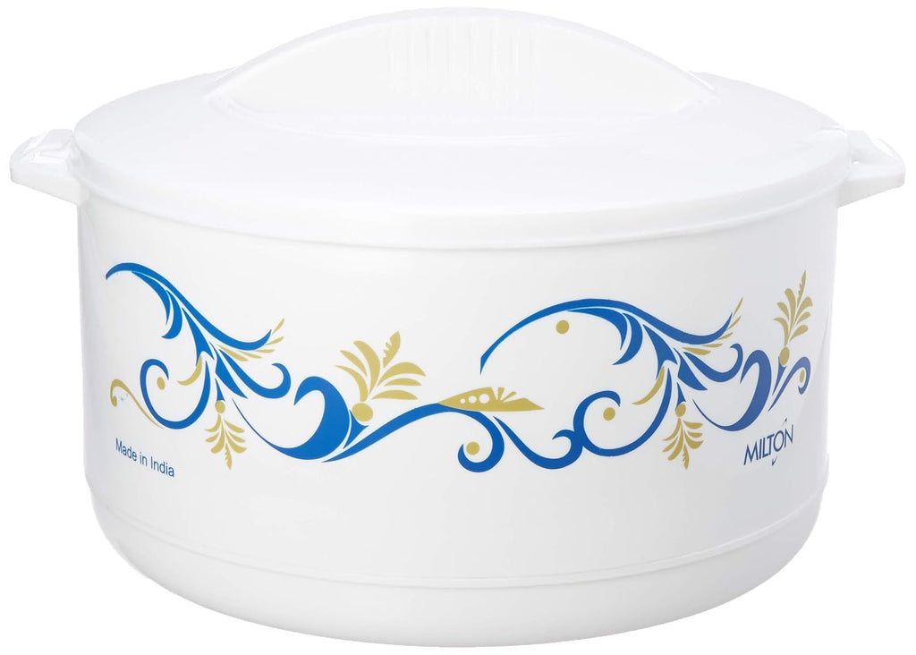 Milton Cuisine Big Party Size Thermo Hot Pot Insulated Casserole Keeps Warm/Cold Upto 4-6 Hours, Food Grade Virgin Plastic with Stainless Steel Inner, (13.5...