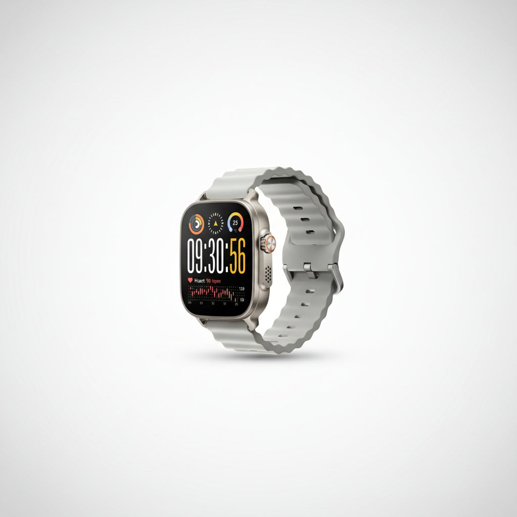realme Watch 5,1.97" AMOLED,Upto 20 Days Battery,BT Calling,GPS,Compass,IP68 Smartwatch (Titanium Silver Strap, One Size)
