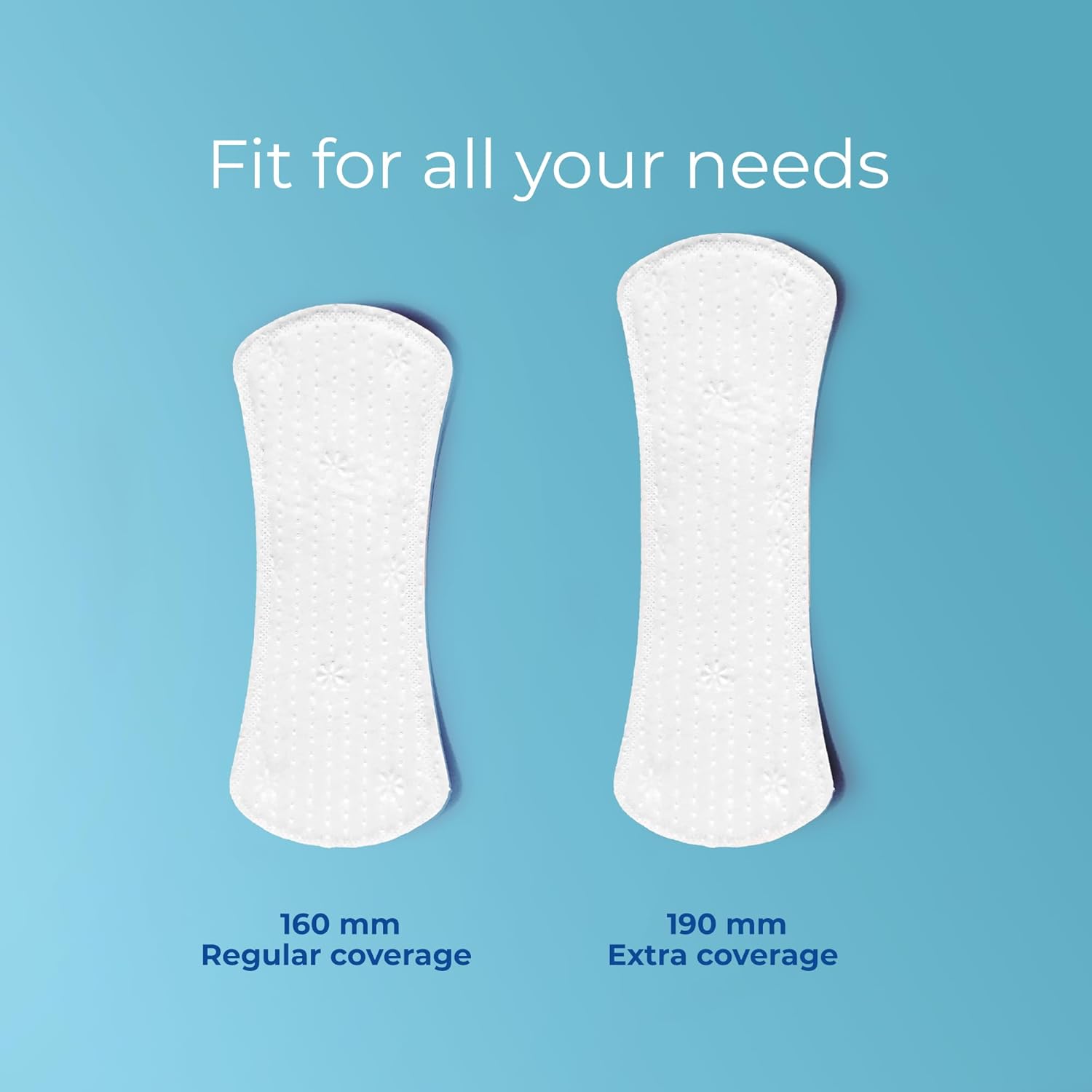 Nua Everyday Comfort Panty Liner for Women Daily Use | Pack of 48 liners - 160mm