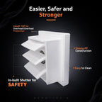 V-Guard Aerotide 6 Exhaust Fan; Speed: 1350 RPM; Sweep: 15 cm and Air Delivery 330 m³/Hr (White) (Blade Size: 6 inch)