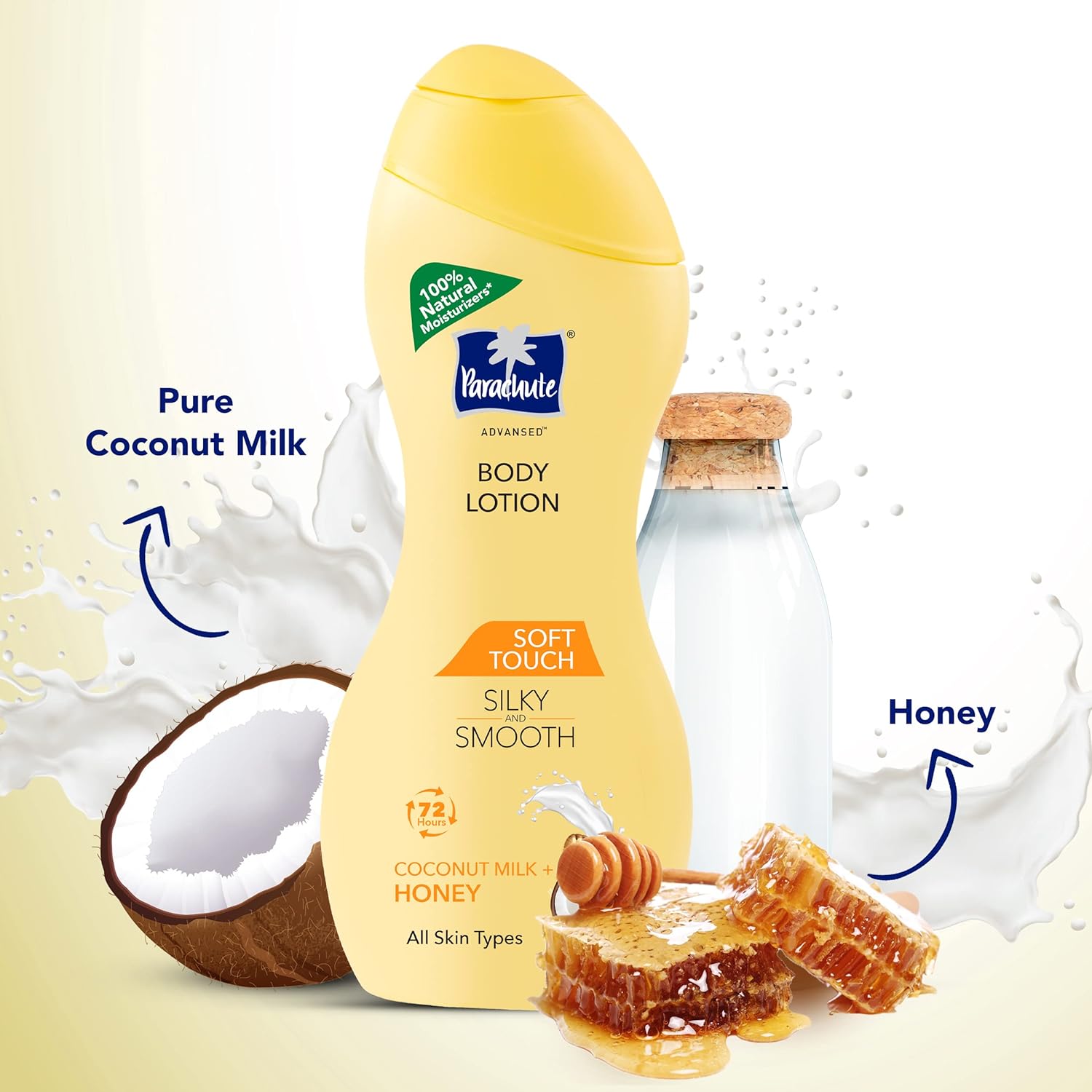 Parachute Advansed Soft Touch Body Lotion for Women & Men, All Skin types, 250ml & Parachute Advansed Deep Nourish Body Lotion for Women & Men, Dry Skin, 250ml