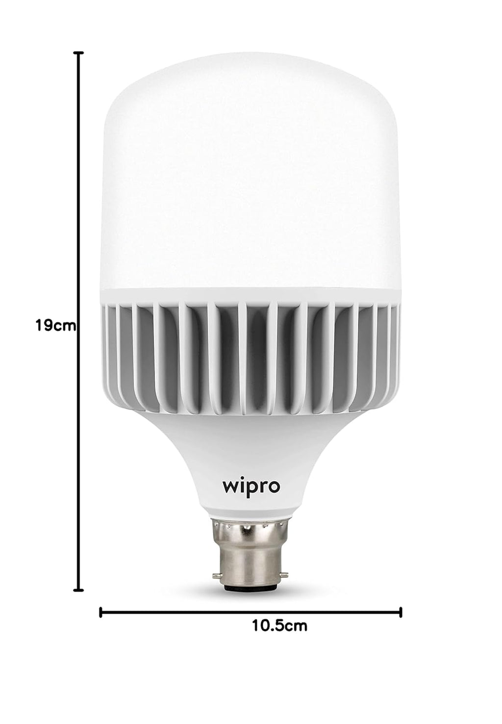 wipro Garnet 30W LED Bulb for Home & Office |Cool Day White (6500K) | B22 Base|220 degree Light coverage |4Kv Surge Protection |400V High Voltage Protection |Energy Efficient | Pack of 1