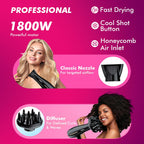 NOVA NHP 8213 Professional Hair Dryer (1800 Watts, Black)