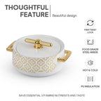 CELLO Jewel NX Insulated Serving Casserole Hot Pot Case for Daily Use 1500 ml, White |