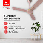 Havells 1200Mm Enticer Energy Saving Ceiling Fan (4 stars, Rose Gold, Pack Of 2)