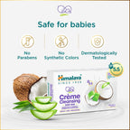 Himalaya Crème Cleansing Baby Bar 125 g Pack of 2 |pH 5.5|For Baby's sensitive skin | with Coconut Milk Protein, Aloe Vera & Mahua Butter
