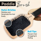 Vega Premium Collection Paddle Hair Brush (India's No.1* Hair Brush Brand) for Men & Women|