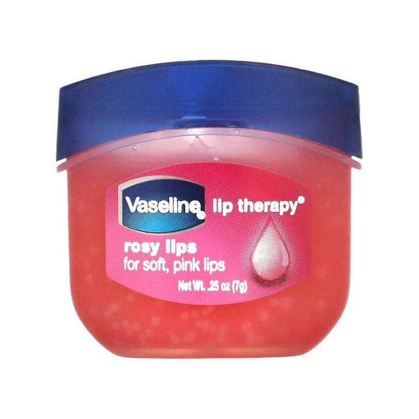 Vaseline Lip Therapy Rosy Lips | Tinted Balm for Soft Pink Finish | 72Hr Moisturization | Rosy Floral Fragrance | 7g