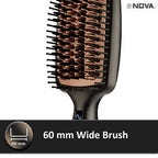 Nova NHS 904 Temperature Control Salonstyle Hair Styling Brush (Black)