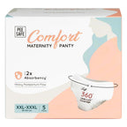 Pee Safe Comfort Maternity Panty | XXL-XXXL 5 Pcs | Postpartum Bleeding | 360 Degree Leak Lock Coverage | Leak Guard with Elastic sides | Quick Absorption |...