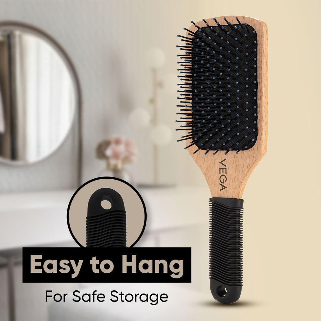 Vega Premium Collection Paddle Hair Brush (India's No.1* Hair Brush Brand) for Men & Women|