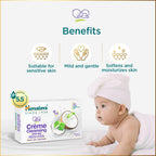 Himalaya Crème Cleansing Baby Bar 125 g Pack of 2 |pH 5.5|For Baby's sensitive skin | with Coconut Milk Protein, Aloe Vera & Mahua Butter