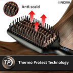 Nova NHS 904 Temperature Control Salonstyle Hair Styling Brush (Black)