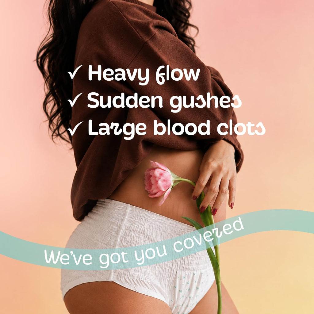 Pee Safe Comfort Maternity Panty | XXL-XXXL 5 Pcs | Postpartum Bleeding | 360 Degree Leak Lock Coverage | Leak Guard with Elastic sides | Quick Absorption |...