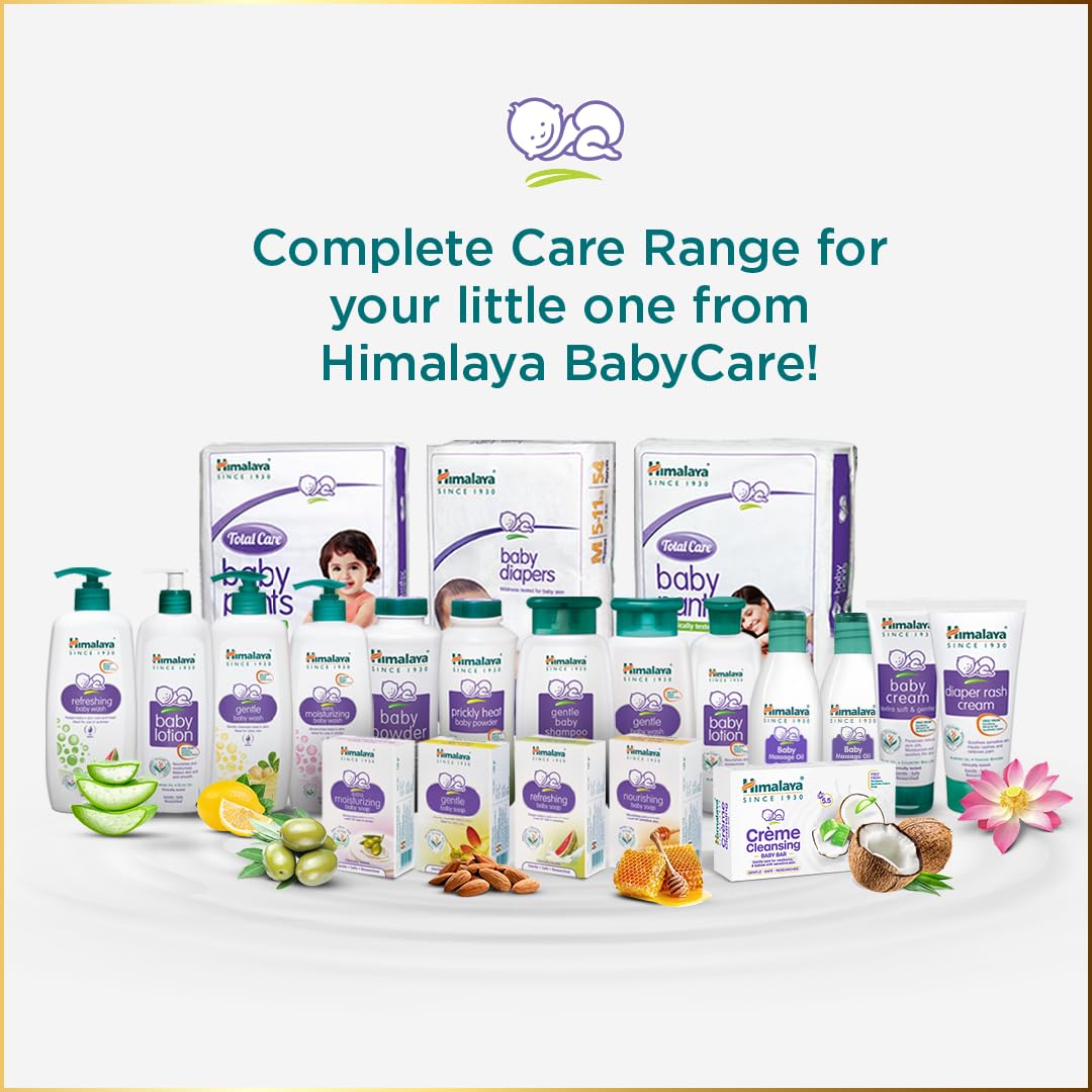 Himalaya Crème Cleansing Baby Bar 125 g Pack of 2 |pH 5.5|For Baby's sensitive skin | with Coconut Milk Protein, Aloe Vera & Mahua Butter