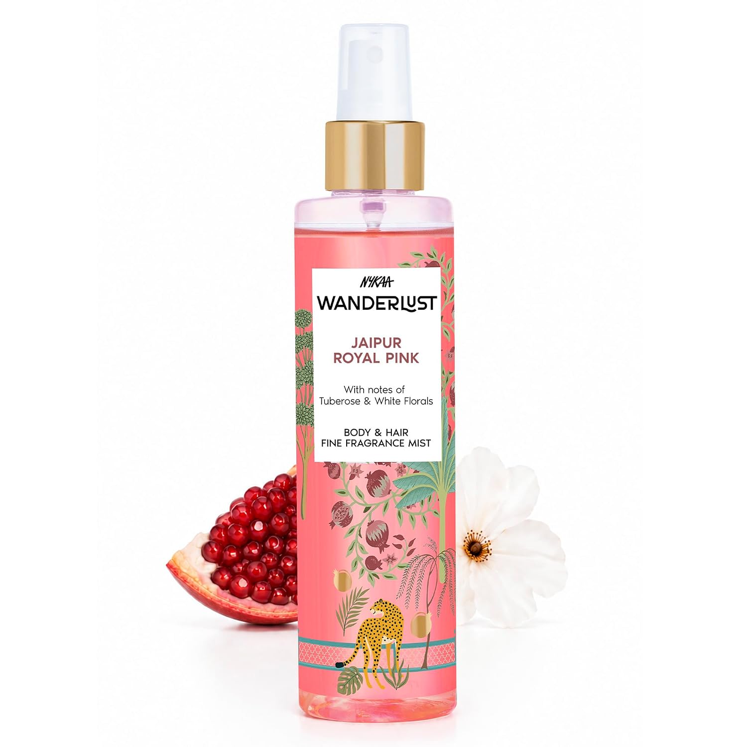 Nykaa Wanderlust Jaipur Royal Pink Body & Hair Fine Fragrance Mist 200 ml