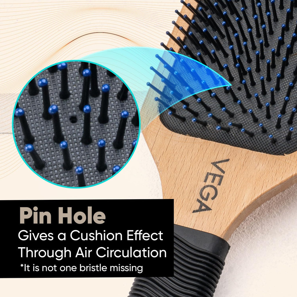 Vega Premium Collection Paddle Hair Brush (India's No.1* Hair Brush Brand) for Men & Women|