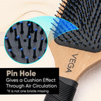 Vega Premium Collection Paddle Hair Brush (India's No.1* Hair Brush Brand) for Men & Women|