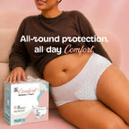 Pee Safe Comfort Maternity Panty | XXL-XXXL 5 Pcs | Postpartum Bleeding | 360 Degree Leak Lock Coverage | Leak Guard with Elastic sides | Quick Absorption |...
