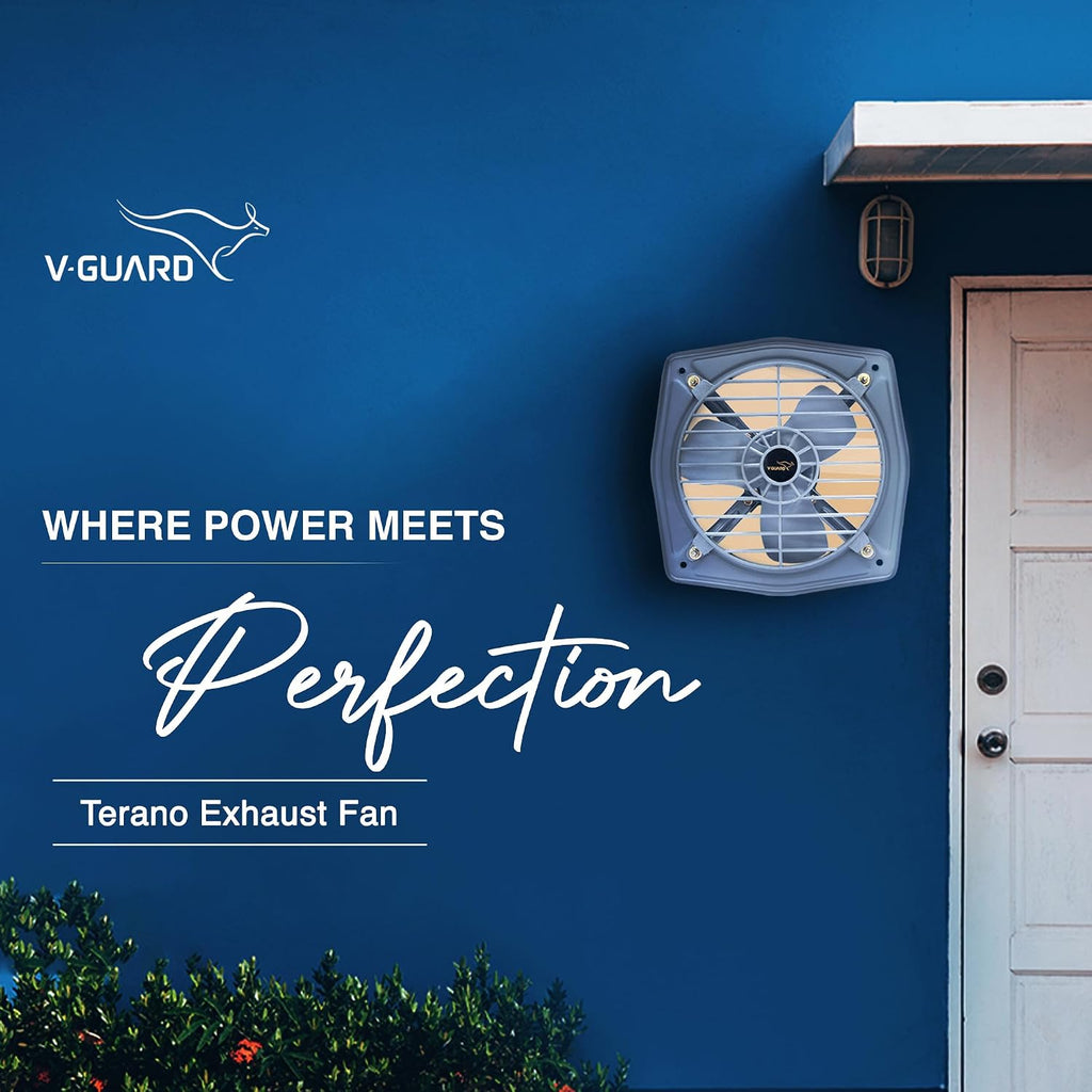 V-Guard Terano L9 225 mm Exhaust Fan | 2-Year Warranty| Misty Grey