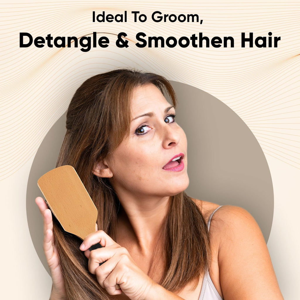 Vega Premium Collection Paddle Hair Brush (India's No.1* Hair Brush Brand) for Men & Women|