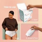 Pee Safe Comfort Maternity Panty | XXL-XXXL 5 Pcs | Postpartum Bleeding | 360 Degree Leak Lock Coverage | Leak Guard with Elastic sides | Quick Absorption |...