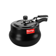 Prestige 3 Litre Hard Anodized Nakshatra Plus Inner Lid Pressure Cooker | Handi | Deep Lid for Spillage Control | Anti-Bulge Base | Metallic Safety Plug | Gas & Induction Compatible |5Y Warranty | ISI