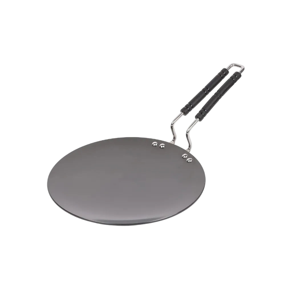 Cello Crown Hard Anodised Concave Tawa 280Mm, Red