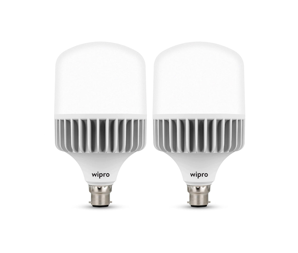 wipro Garnet 50W LED Bulb for Home & Office |Cool Day White (6500K) | B22 Base|220 degree Light coverage |4Kv Surge Protection |400V High Voltage Protection |Energy Efficient | Pack of 2