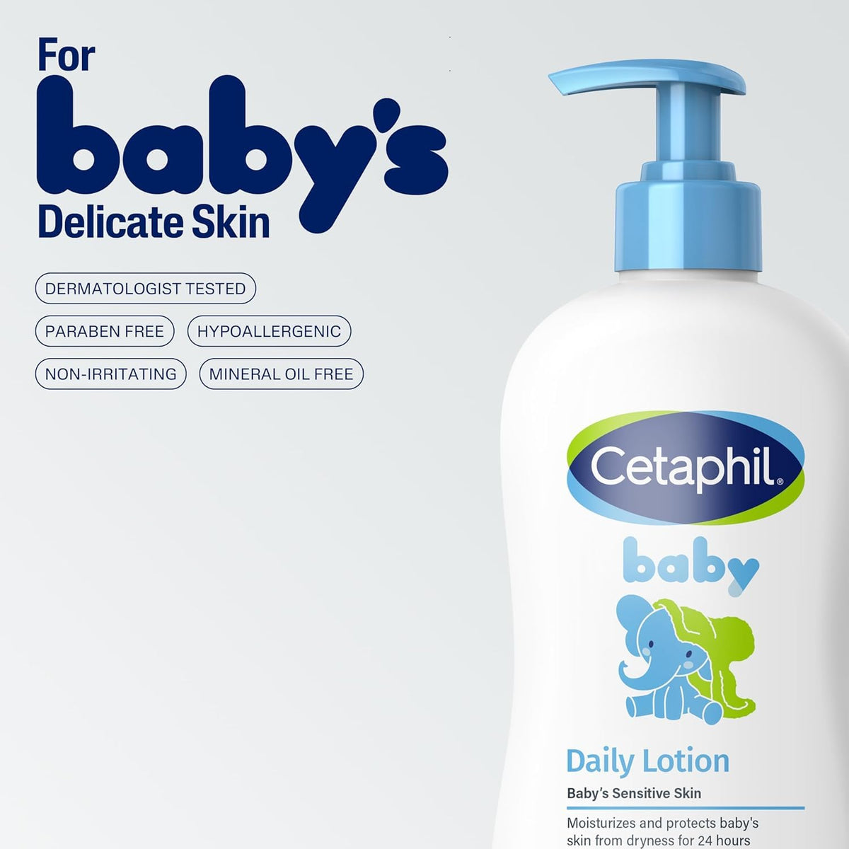 Cetaphil Baby Daily Lotion With Organic Calendula - (400ml) (Pack of 2)