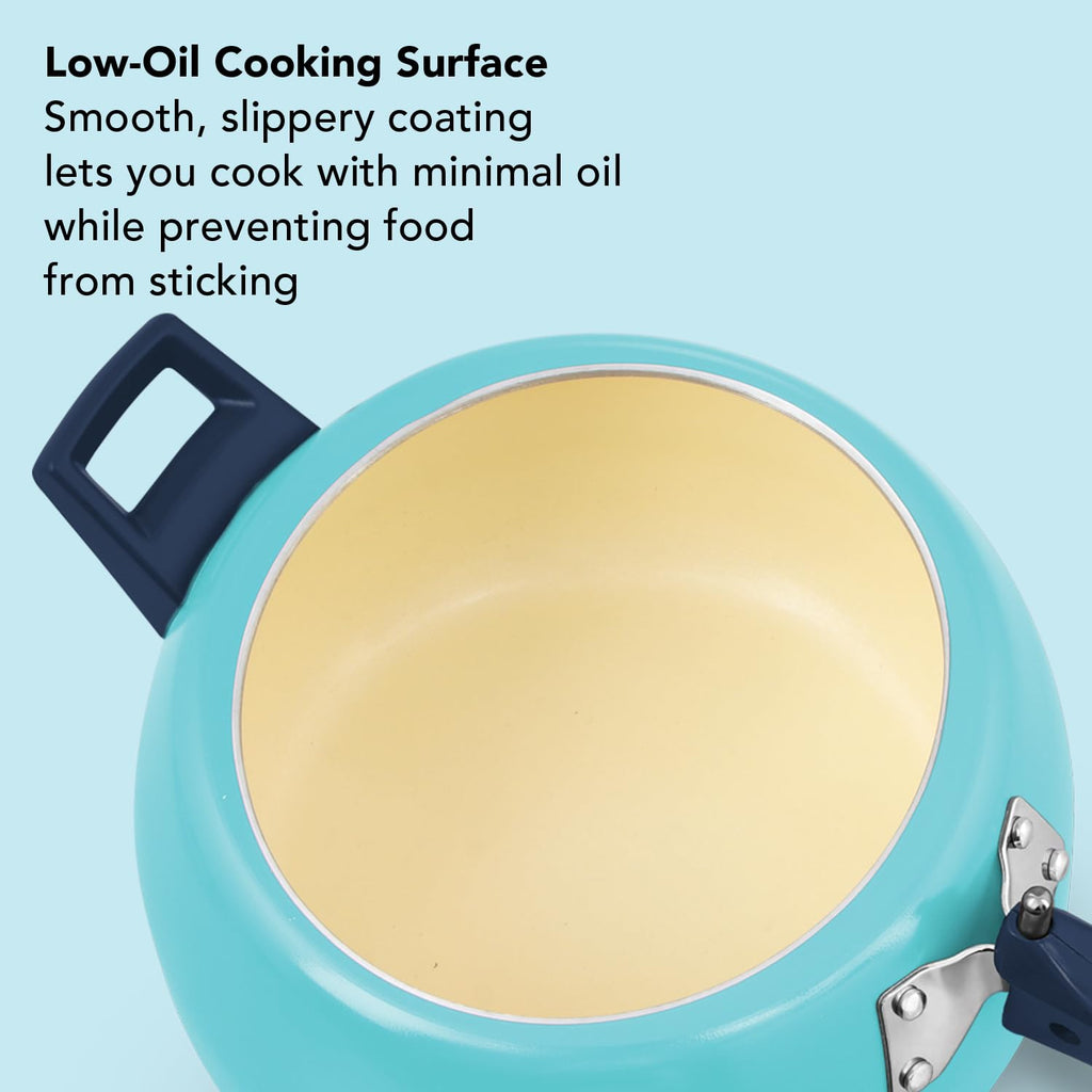 Hawkins 5 Litre Ceramic Coated Cerenity Pressure Cooker |Induction & Gas | for Cooking Rice, Dal & Curries | 5 Year Guarantee, ISI Certified |..