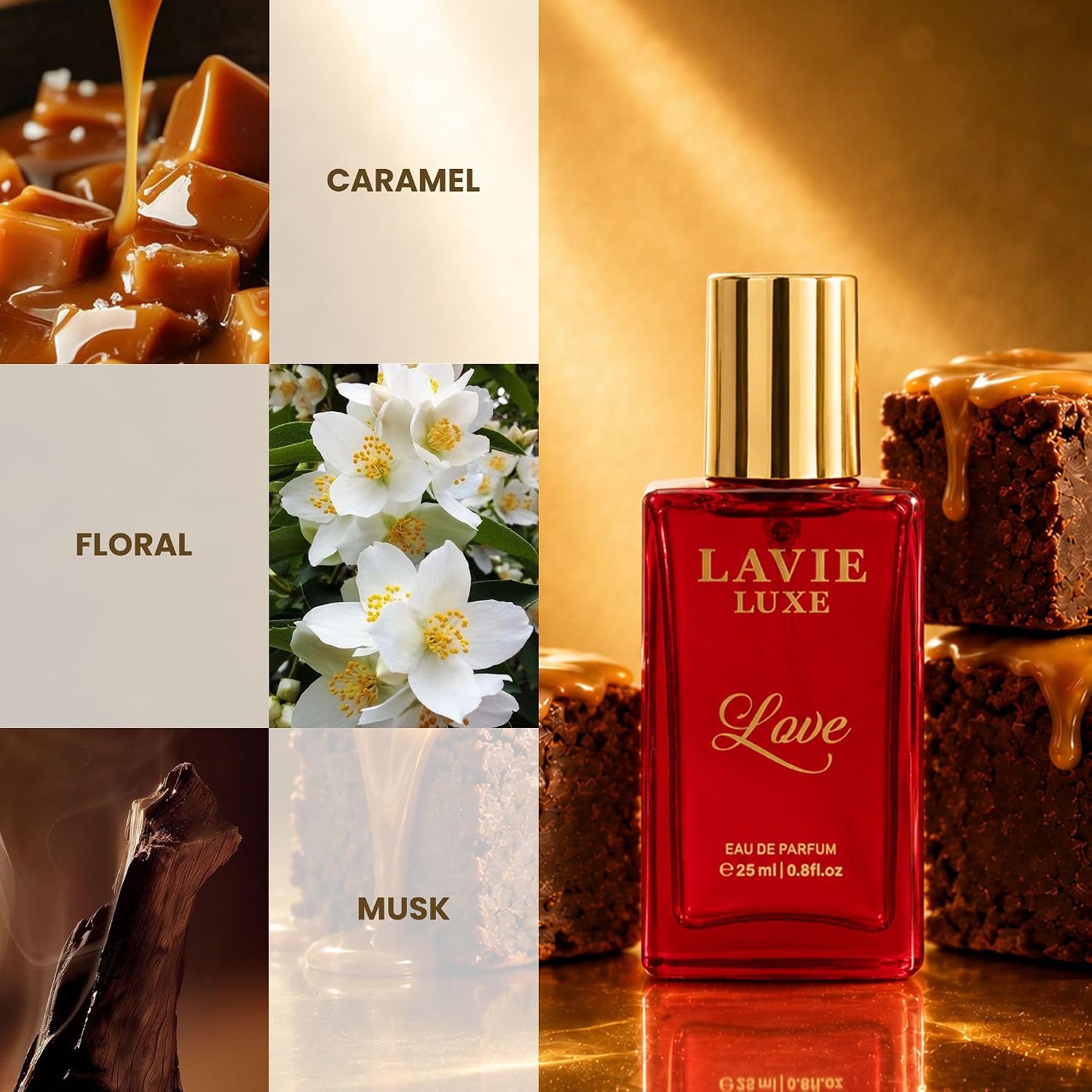 Lavie Luxe Love Women Eau De Parfum | Luxury Collection 25ml Perfume | Perfume for Women