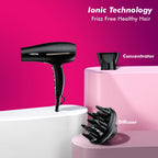 NOVA NHP 8213 Professional Hair Dryer (1800 Watts, Black)