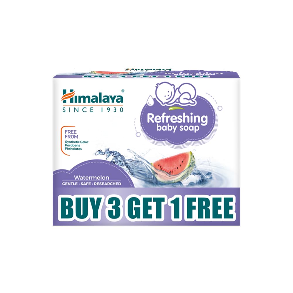 Himalaya Refreshing Baby Soap | Helps Protect From Sweat - B3G1-125g