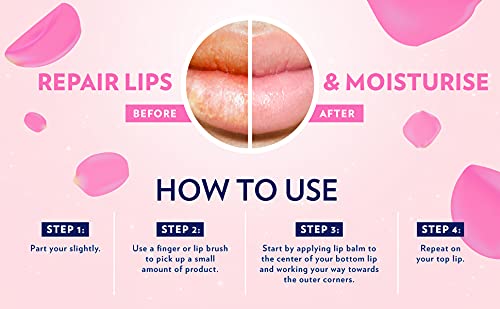 Vaseline Lip Therapy Rosy Lips | Tinted Balm for Soft Pink Finish | 72Hr Moisturization | Rosy Floral Fragrance | 7g (Pack of 2)