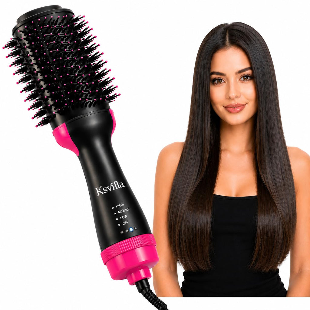Professional Hot Air Brush One Step Hair Dryer Volumizer Styler Ceramic Tourmaline Ionic Blowout Salon Styler