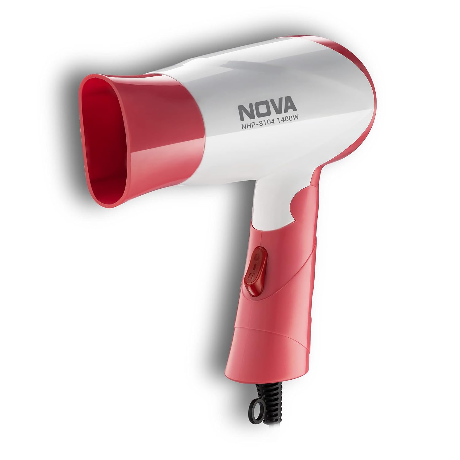 Nova NHP-8104 1400 Watts Compact Hair Dryer ( White/Pink )