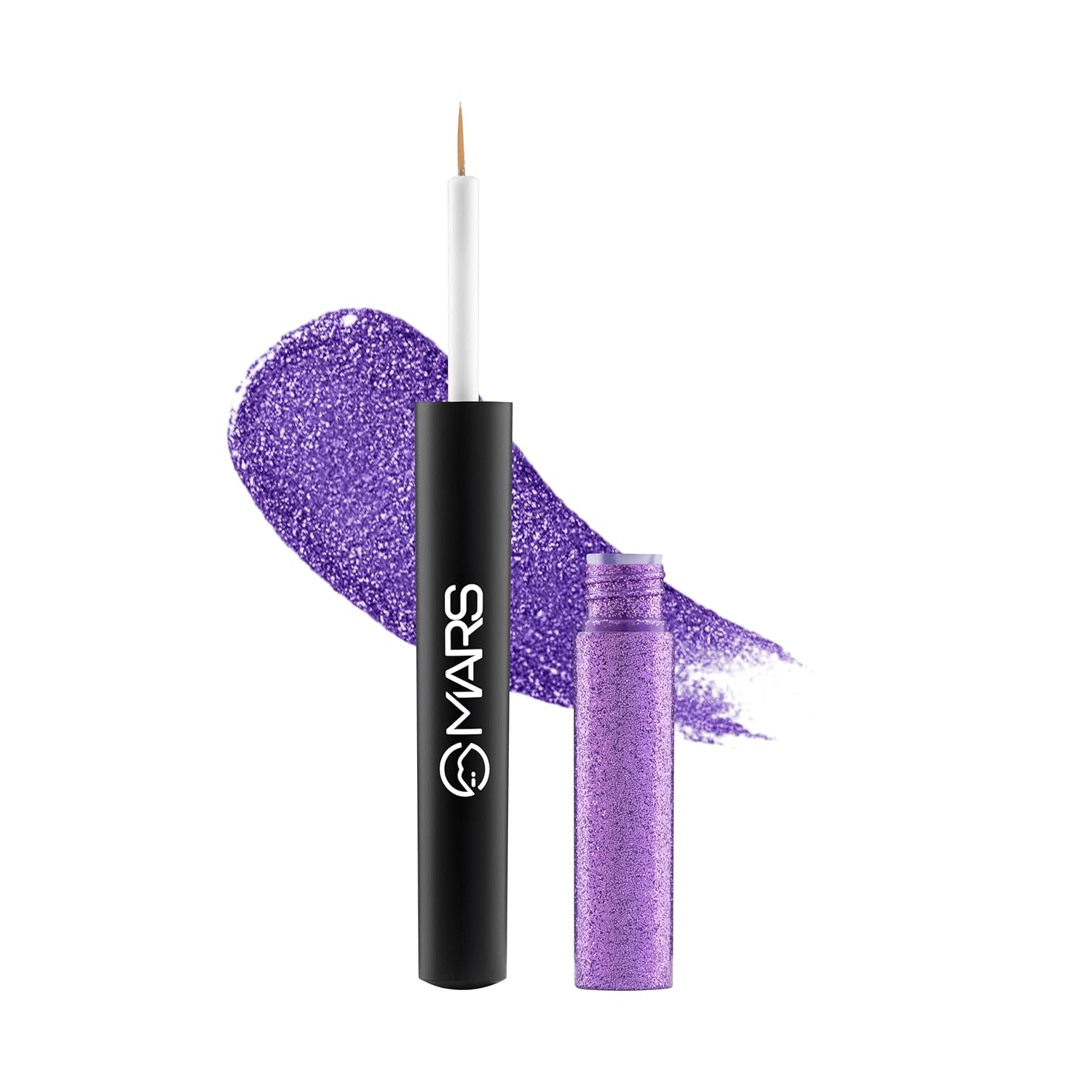 MARS Twinkle Wink Glitter Eyeliner (1.6 ml) (06-TWILIGHT PURPLE) | Long-Lasting Sparkle Liquid Liner | Smudge-Proof, Quick-Dry Eye Makeup for Party, Wedding...