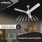 Bajaj Artisan 12S2 1200MM Ceiling Fans for Home | BEE-2 Star Rated Energy Efficient |
