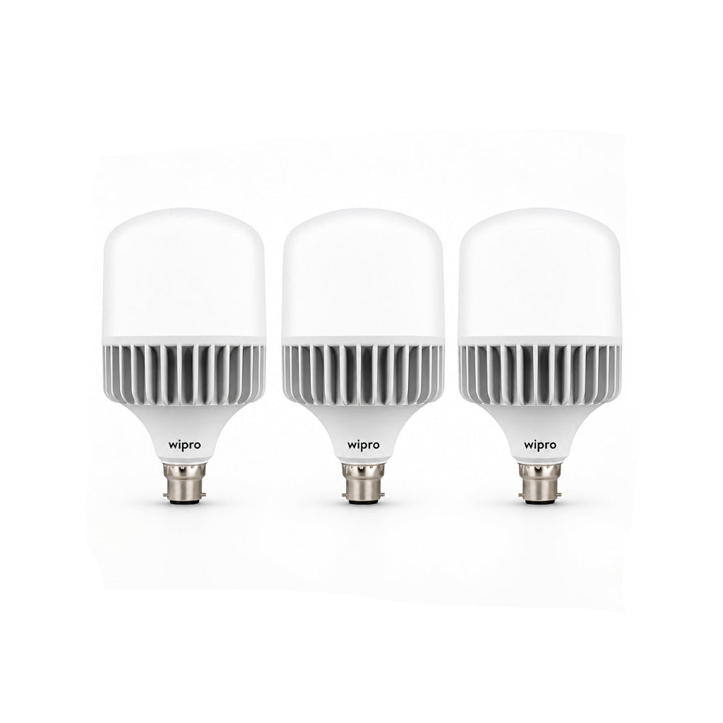 Wipro Garnet 40W LED Bulb B22 Cool Day Light (White, Pack of 3)