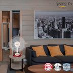 Havells Swing Lx 400mm Table Fan, Cherry
