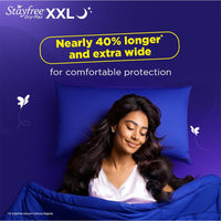 Stayfree Dry Max All Night XXL Sanitary Pads For Women | 42 Pads | Dry Cover | Provides Dry Feel for Up to 12 Hours | Super Lock Gel Pockets to Absorb Heavy Flow