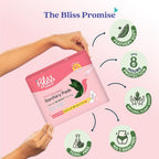 BLISSNATURAL Ultra Soft Sanitary Pads for Women XL | Pack of 34 |