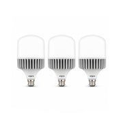 wipro Garnet 50W LED Bulb for Home & Office |Cool Day White (6500K) | B22 Base|220 degree Light coverage |4Kv Surge Protection |400V High Voltage Protection |Energy Efficient | Pack of 3