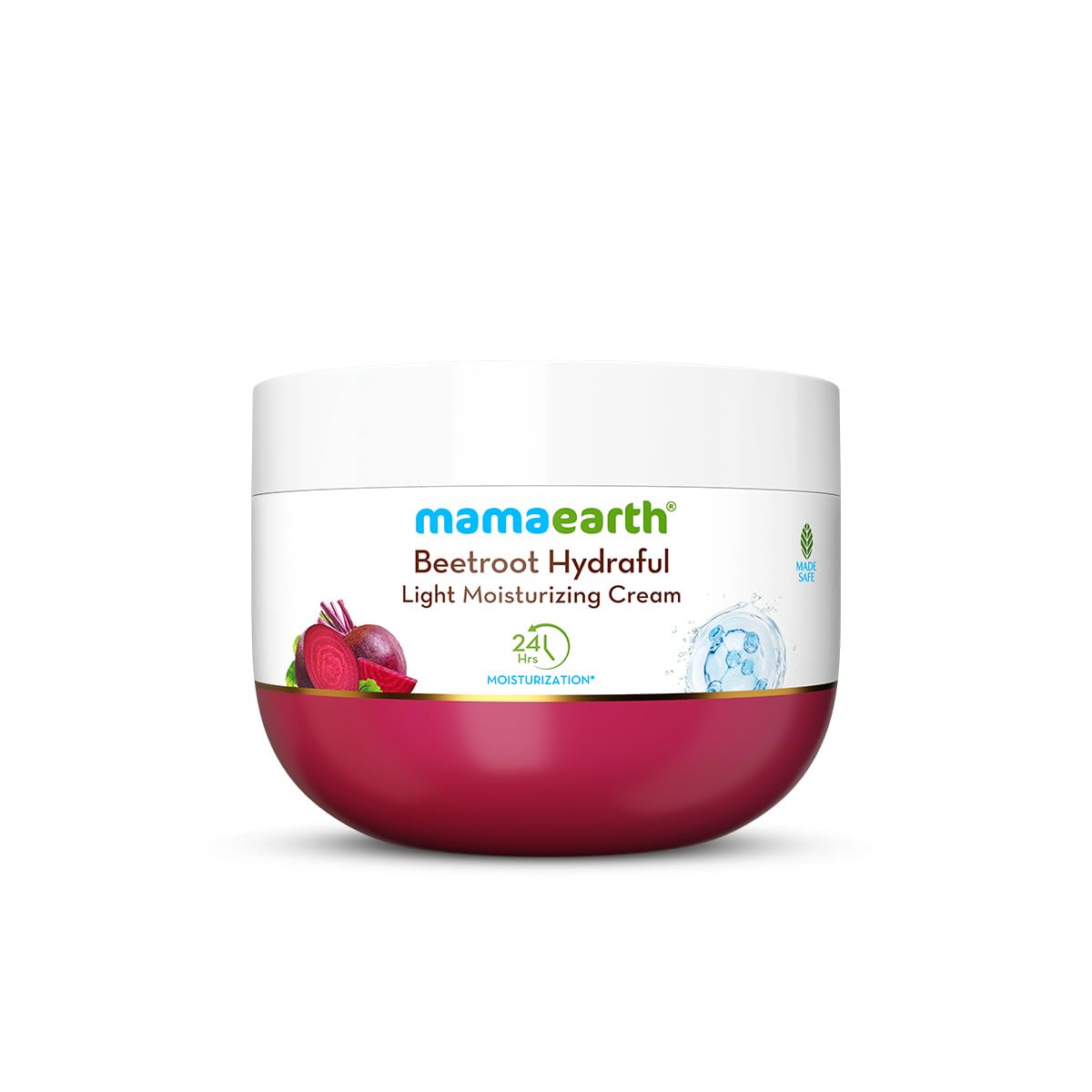 Mamaearth Beetroot Hydraful Light Moisturizing Cream with Beetroot & Hyaluronic Acid ,200g