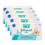 Johnson's Baby Soap Nourishing Milk 75g Pack of 5