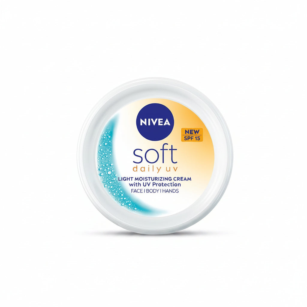 NIVEA Soft Daily UV Light Moisturising Cream with SPF-15, 50ml