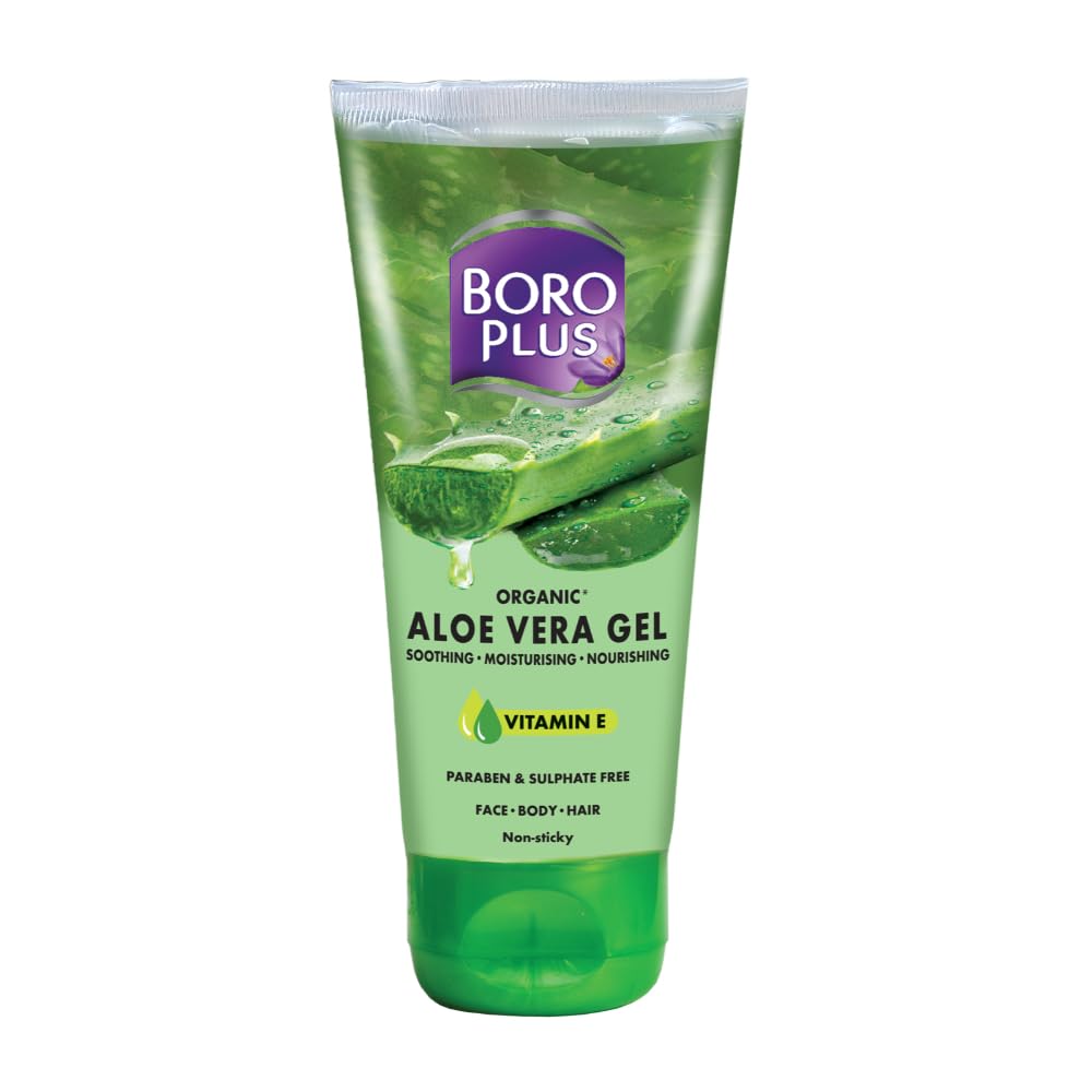 Boroplus Aloe Vera Gel | Organic | with Niacinamide & Vitamin E,250ml